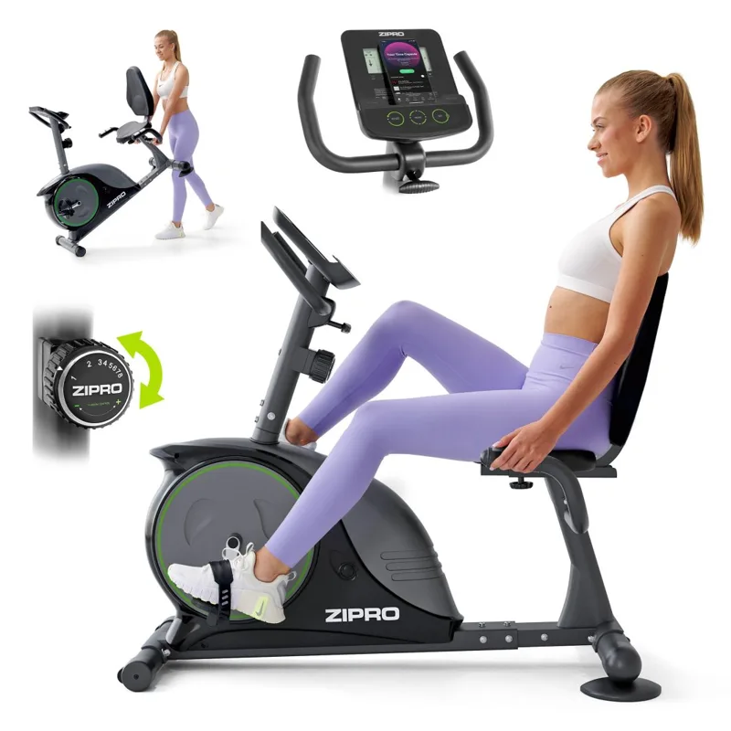 Rower stacjonarny Zipro Easy, rower poziomy z oparciem z naszego rankingu